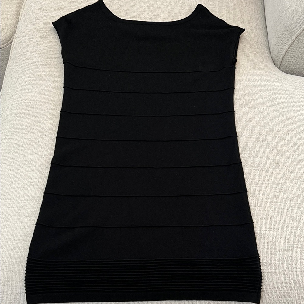 Xhilaration Black Ribbed Dress